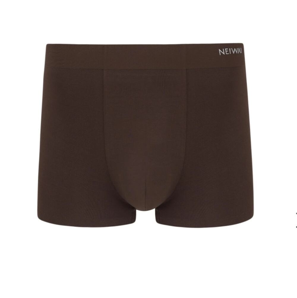 NEW Neiwai Men's Modal Boxer Brief 2.0 Lealeaf Brown Trunk Shorts